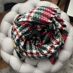 BP Plaid Blanket Scarf